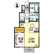 メゾンナカザワII  ｜ 長野県長野市大字高田（賃貸アパート1LDK・1階・32.16㎡） その2