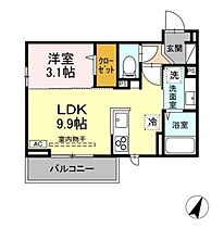 グランスクエアIV番館  ｜ 長野県長野市大字鶴賀田町（賃貸アパート1LDK・3階・32.05㎡） その2