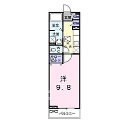 JR信越本線 長野駅 徒歩29分の賃貸アパート 1階1Kの間取り