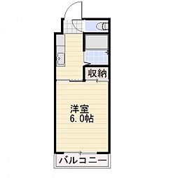 長野電鉄長野線 本郷駅 徒歩1分の賃貸マンション 1階1Kの間取り