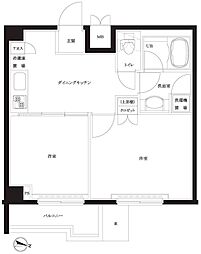 ルーブル住吉 2DKの間取図画像