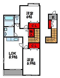 ピアコート津屋崎 2階