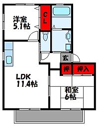 JR鹿児島本線 東郷駅 3.8km 1階/-