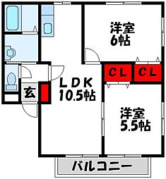 JR鹿児島本線 海老津駅 3.9km 2階/-