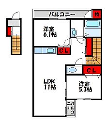 ヴィオーレ手光 2階/201