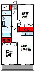 アルビレオB棟 2階/-
