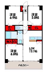 物件の間取り