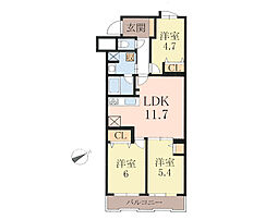 間取図画像 3LDK