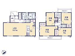 大和市下鶴間　4期　新築戸建　全1棟　2号棟