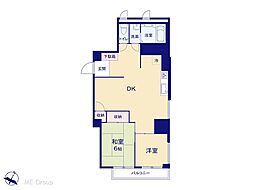 ライオンズマンション府中 2LDKの間取り