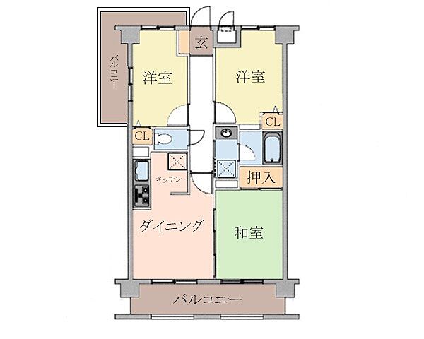 間取り ライオンズガーデン町田の丘 6階/-