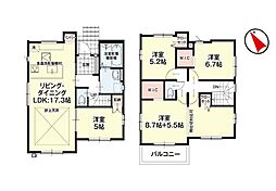 八王子市兵衛2丁目1期 新築未入居戸建 全4棟 2号棟