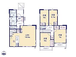 座間市立野台3丁目2期　新築戸建　全3棟　1号棟