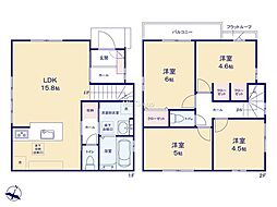 福生市熊川1期 新築戸建 全3棟 1号棟