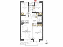 ライオンズマンション橋本第5 3LDKの間取図画像