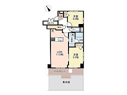 グレイス日吉第二 2LDKの間取図画像