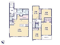 相模原市中央区上溝4丁目 新築戸建 全4棟 3号棟