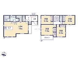 秦野市戸川第3 新築戸建 全5棟 1号棟
