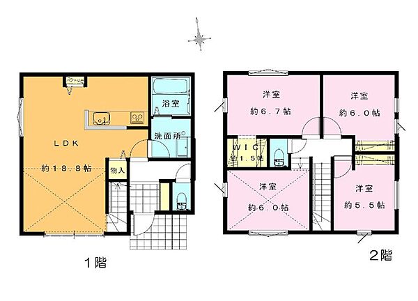 間取りを拡大表示