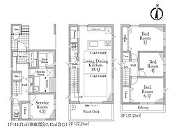茅ヶ崎市東海岸北2丁目 新築戸建 全2棟 1号棟