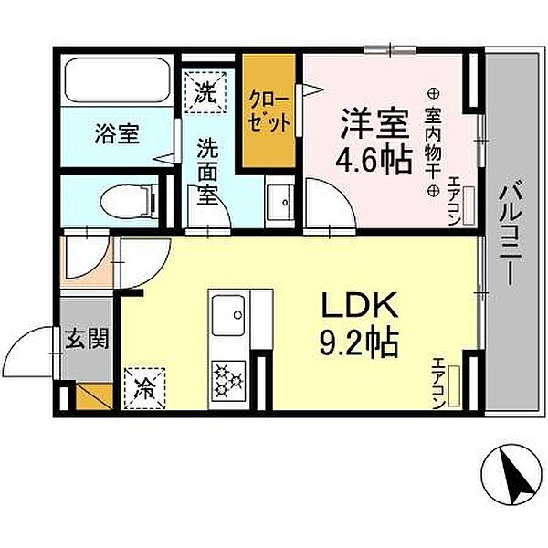 ベルカント 201｜千葉県習志野市谷津５丁目(賃貸アパート1LDK・1階・35.30㎡)の写真 その2