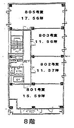 DOビル新町の間取図画像