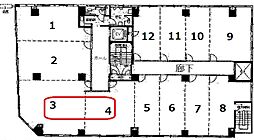 三星中央別館の間取図画像