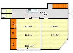 MITO谷4フロントの間取図画像