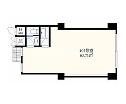 ユニ船場の間取図画像