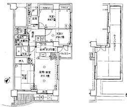 南浦和ガーデンハウス 3LDKの間取図画像