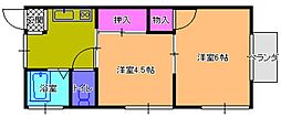 サンハイツ 2Kの間取図画像