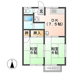 間取図画像 2DK