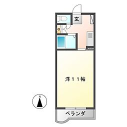 マンションディスカス 1Kの間取図画像