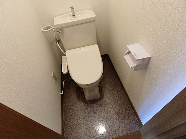 画像12:温水洗浄便座の付いたトイレ。
