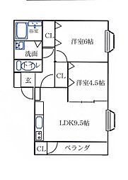 間取図画像 2LDK