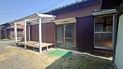玄関前に駐車可