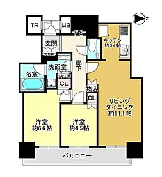 間取図画像 2LDK