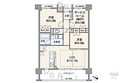 間取図画像 2SLDK