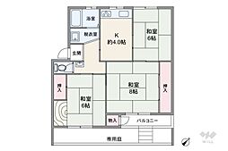 間取図画像 3K