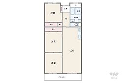 ラフィーネ本山 3LDKの間取図画像