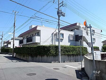 ビアライフ岡本の外観(北西側から)
