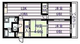 エコーハイツ II  ｜ 大阪府柏原市平野１丁目1-1（賃貸マンション3LDK・2階・59.51㎡） その2