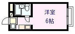 ホープ大晃南棟 ワンルームの間取図画像