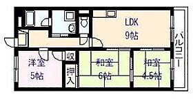 ドリーム松村弐番館  ｜ 大阪府柏原市玉手町18-50（賃貸マンション3LDK・9階・58.10㎡） その2