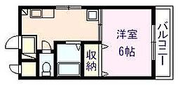 JPアパートメント柏原 1Kの間取図画像