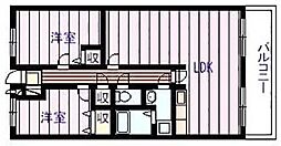 ハイグレード高井田 2LDKの間取図画像