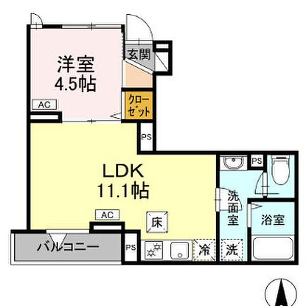 グラナーデ六月 ｜東京都足立区六月2丁目(賃貸アパート1LDK・1階・35.90㎡)の写真 その2