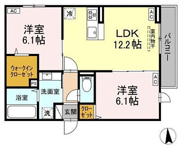 グラナーデ鹿浜 301｜東京都足立区鹿浜5丁目(賃貸アパート2LDK・3階・55.75㎡)の写真 その1