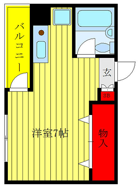 ラポールヤマミツ ｜東京都板橋区高島平7丁目(賃貸マンション1R・3階・18.00㎡)の写真 その2