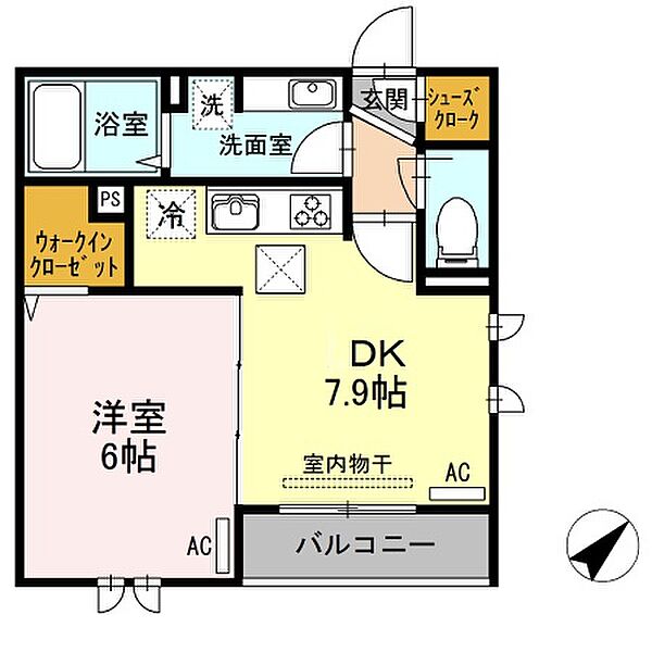東京都板橋区小茂根1丁目(賃貸アパート1DK・3階・35.26㎡)の写真 その2